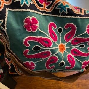 Embroidered Multicolor Tote Bag